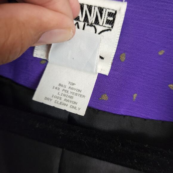 Vintage Jeanne Marc 3-Piece Women's Outfit Set Skirt, Top, and Jacket Purple - Picture 7 of 16